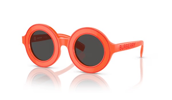 Burberry 0JB4386 393887 Kids Sunglasses Orange Dark Grey Lenses