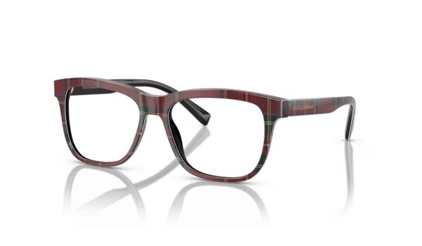 Dolce & Gabbana 0DX3356 3397  Kids Eyeglasses Red Tartan