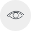 The symbol is an eye to describe the left eye From the Latin Oculus Sinister